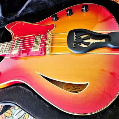 ONG Blues Guitar Muddy 2000 - Cherry Sunburst image 3