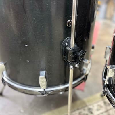 Tempus 4-Piece Carbon Fiber Drum Set 1990s - Black image 14