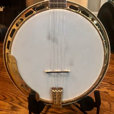 Tim Davis Banjos Mack Crowe Gold Engraved Bluegrass Banjo 2020 Mahogany image 2