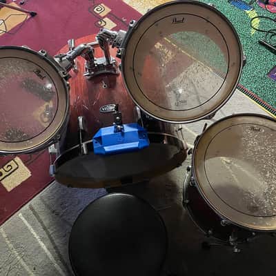 Pearl Vision SST Series Birch Drum Kit 2014 - Amber Burst/ Eucalyptus (Brooklyn, NY) image 3