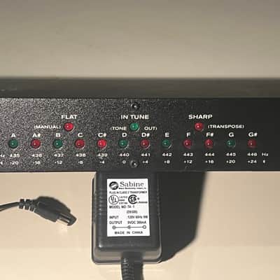 Sabine RT-1601 Chromatic Rack Tuner with power supply and Rack Mount bolts & washers image 3