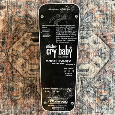 Dunlop Mister Crybaby Super Model EW95v Volume Wah Guitar Effect Pedal! image 6