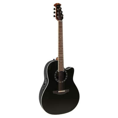 Ovation Pro Series Standard Balladeer 2771AX-5 A/E Guitar - Black - Open Box image 2
