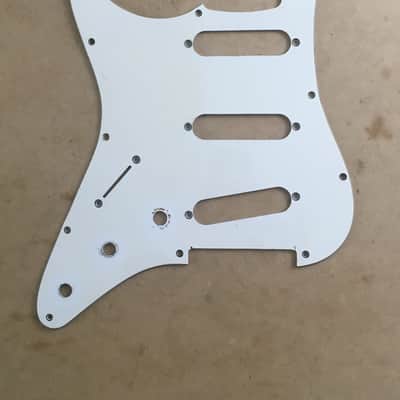 LEFTY Fender Stratocaster Pickguard 3-Ply Parchment Left Strat Natural Old Relic image 1