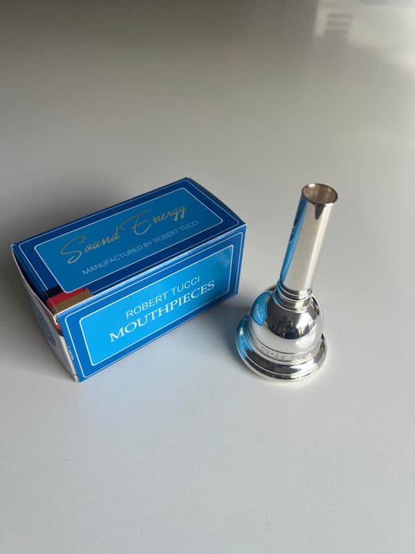 Robert Tucci RT-50 Tuba Mouthpiece Silver Plated image 1