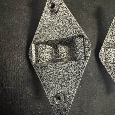 Gretsch Broadkaster Floor Tom Leg Brackets (3) - Vintage Diamond 90’s - 00’s - Gunmetal image 7