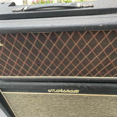 Vox AC-50/4 2-Channel 50-Watt Diode-Rectified Guitar Amp Head 1965 - 1966 - Black with Diamond Cloth image 1