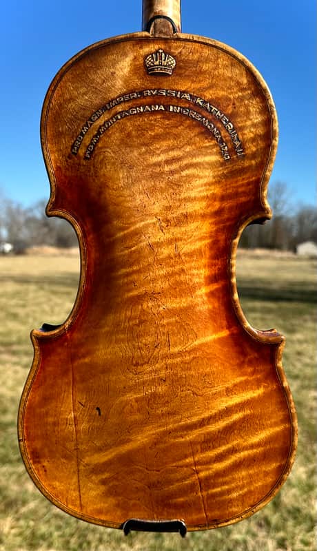 Old Grafted Montagnana Label Violin attributed to Nicholas Vasich 4/4 image 1
