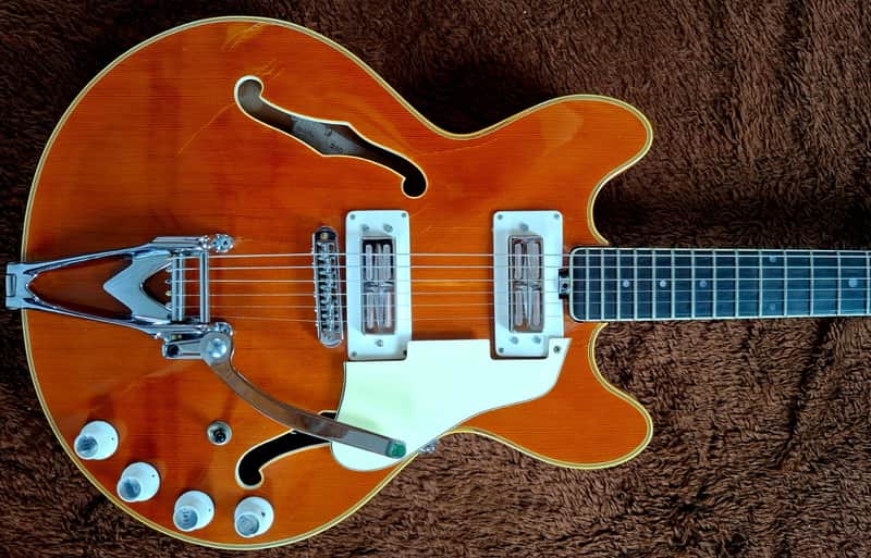 Very Rare Vintage Eko Barracuda Thinline Model 290 Made In Bella Italia - Good