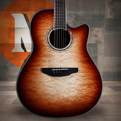 Ovation CS24X-7C Celebrity Standard Exotic Mid Depth Cutaway 6-String Acoustic-Electric Guitar image 1