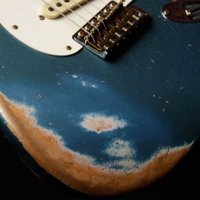2024 - Fender Custom Shop Limited Edition Red Hot Stratocaster Super Heavy Relic - Super Faded Aged Lake Placid Blue image 21