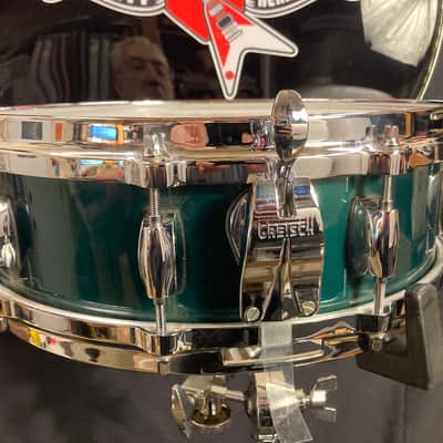 Steve Ferrone's Tom Petty and the Heartbreakers, Gretsch USA Custom- 4x14" "American Drum Series", Snare Drum, Cadillac Green - 2006. SIGNED! image 13