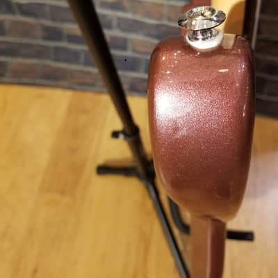 D. Lakin Joe Osborn Greg Rzab Custom 4-String Fretless Bass Burgundy Mist image 9