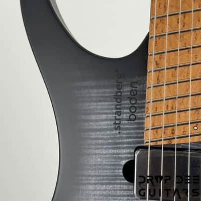 Strandberg Boden Original N2.6T Tremolo Multiscale Headless Electric Guitar w/ Bag - Black Denim Burst Satin image 5