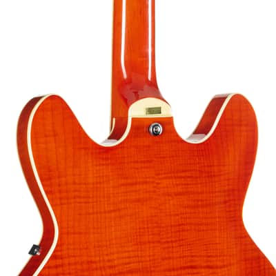 Hagstrom Super Viking Mandarin Flame - Semi Acoustic Guitar image 7