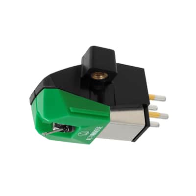Audio-Technica AT-VM95E Dual Moving Magnet Turntable Cartridge Green image 1