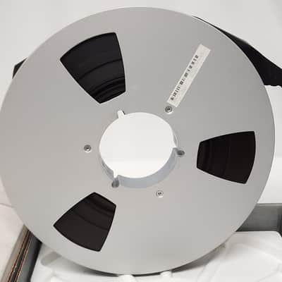 Ampex 456 Grand Master Metal Take Up Reel With Tape & Box 1" x 10.5" Inch Tape image 2