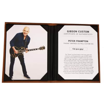 Gibson Custom Shop Peter Frampton 'Phenix" Inspired Les Paul Custom Ebony image 10