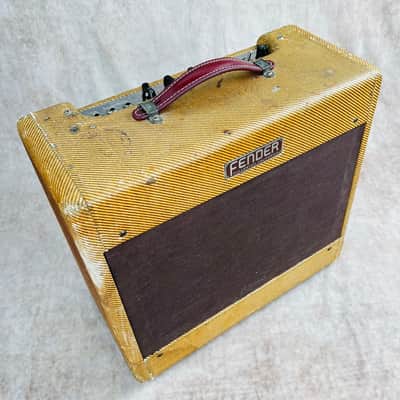 1954 Fender Deluxe Amplifier 5D3 Wide Panel - Tweed image 2