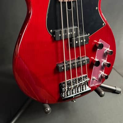 Yamaha BB735A Broad Bass 5-String Bass Guitar Fired Red Finish w/ Gig Bag (031) image 3