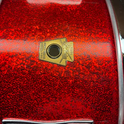 Ludwig Jazzfest 1963 - 5x14 Red Sparkle snare drum image 18