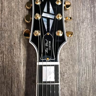 Gibson Custom Shop Les Paul Custom Burl Maple Limited Edition Electric Guitar Natural image 7