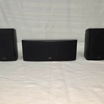 Polk RM-6751 Bookshelf Speakers & RM6752 Center Speaker - Black image 1
