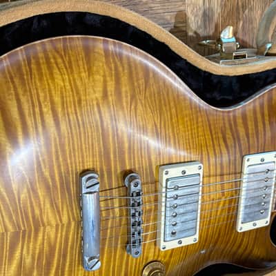 Nik Huber Orca 59 Bernie Marsden Flame Top Burst 2023 - Honey 7lbs 14.5 oz image 3