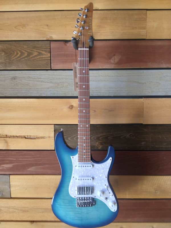 Ibanez - AZ22S1F | AZ Standard Series Electric Guitar / Transparent Turquoise Burst image 1