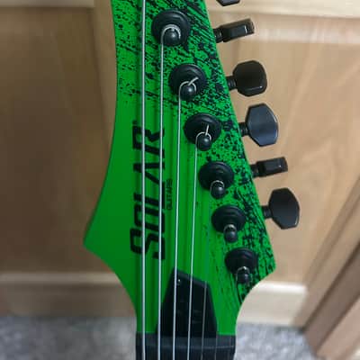 Solar Guitars A2.7GN Canibalismo+ 2023 - Neon Green Open Pore Matte image 3