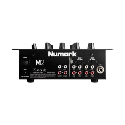 Numark M2 Black 2-Channel 10" Professional DJ Mixer - Black image 3
