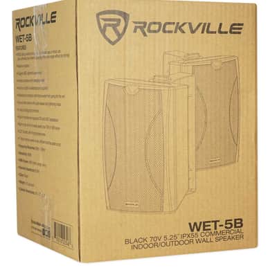 Rockville BLUAMP 150 Stereo Bluetooth Amplifier Receiver+2) Black Patio Speakers image 9