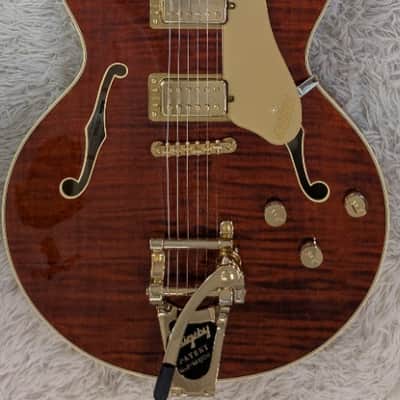 Gretsch Broadkaster LX Figured Center Block Electric Guitar w/Case Bourbon Stain image 8