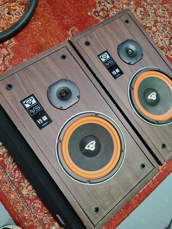 Pair of Cerwin-Vega VS-80 Speakers 1990s | Reverb