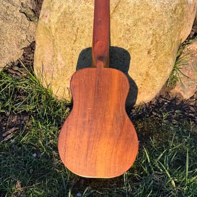 Vintage 1950s–Early 1960s Kamaka Gold Label Solid Hawaiian Koa Soprano Ukulele – All Original, Original Finish, Rich Patina, Family Hawaii Provenance image 5