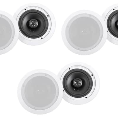 (6) Rockville HC655-16 6.5" 500 Watt In-Ceiling Home Theater Speakers 16 Ohm image 1