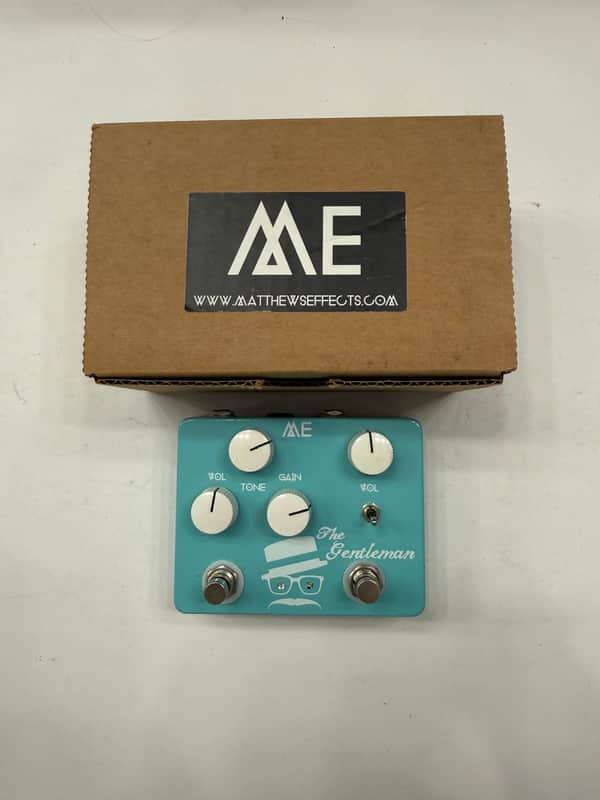 Matthews Effects The Gentleman Overdrive Boost Guitar Effect Pedal + Box image 1