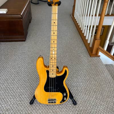 Fender Precision Bass with Maple Fretboard 1976 - Natural image 1