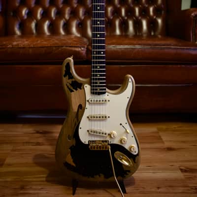 Constantin Guitars Sweetcaster Custom BLK1 Thinline 2025 - Black Relic image 3