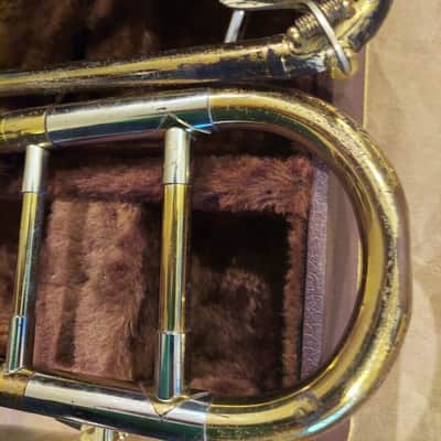 Buescher Aristocrat Brass Trombone, USA, Good Condition, with case & mouthpiece image 3
