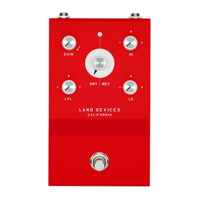 Land Devices Hunter Stereo Distortion Pedal (Red) image 1
