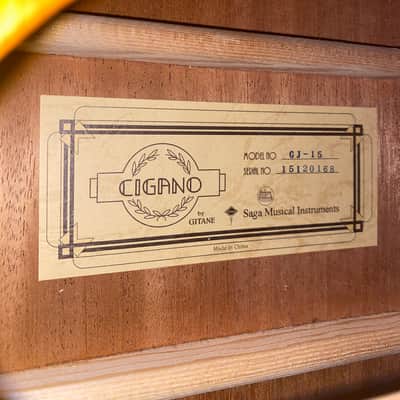 Gitane Cigano Series GJ-15 Gypsy Jazz Guitar Natural image 5
