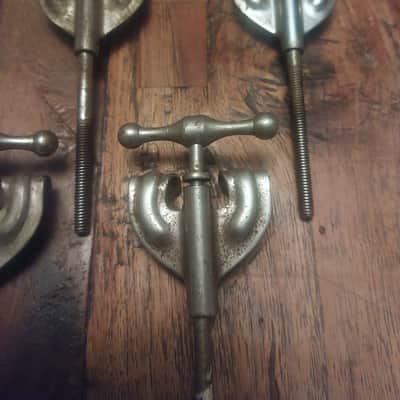 Slingerland Radio King T rods and claws 1940s - Nickel Plated image 2