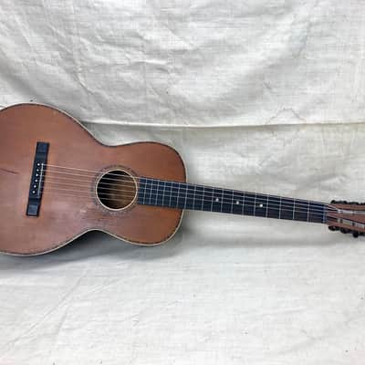 Vintage 1930's Lyon & Healy or Regal Supertone  Acoustic Parlor Guitar Needs TLC & Repair image 2