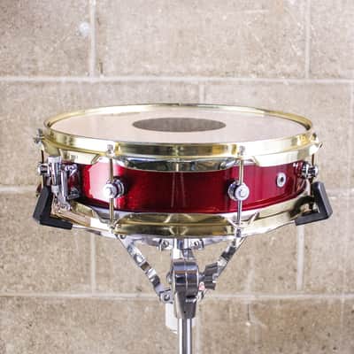 Neil Peart's DW 3.5" x 13" Red Sparkle Lacquer Snare Drum image 4