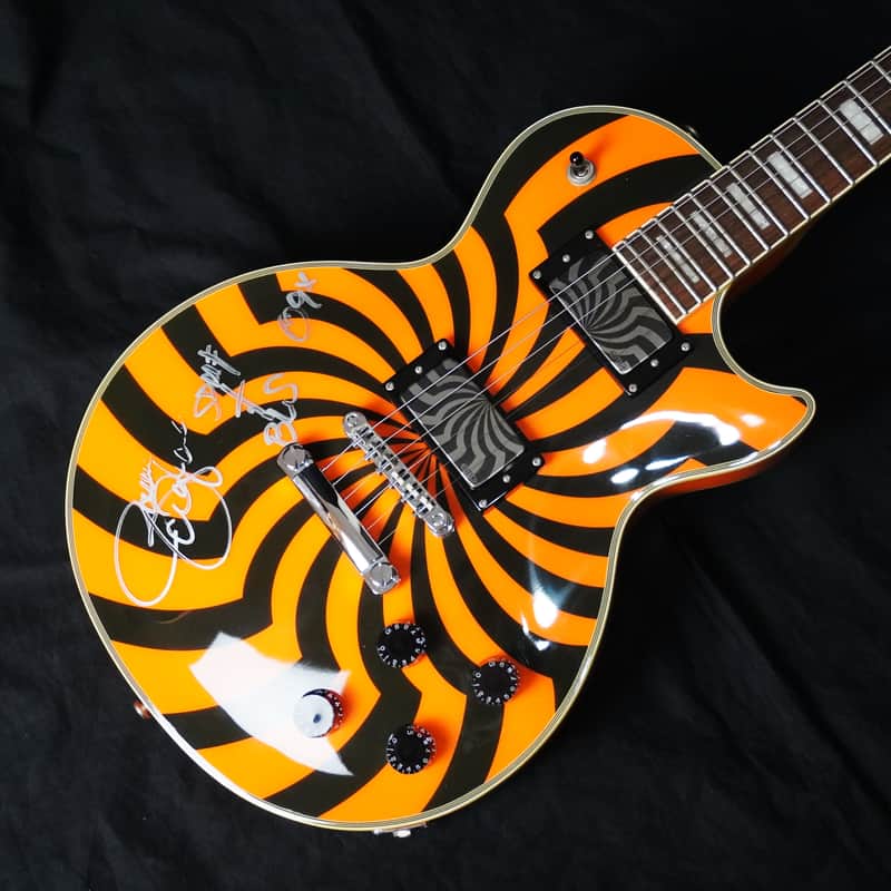 Epiphone Les Paul Custom Zakk Wylde Signature 2008 – Buzzsaw Orange, Signed, EMG ZW Set Limited BUZZSAW CHROME image 1