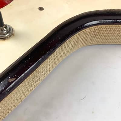 Silvertone 1457 with Case Amp W Tremelo 1964 - 1967 - Red Burst 2 pickup image 16