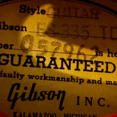 1967 Gibson ES-335 TDC Cherry - All Original image 8
