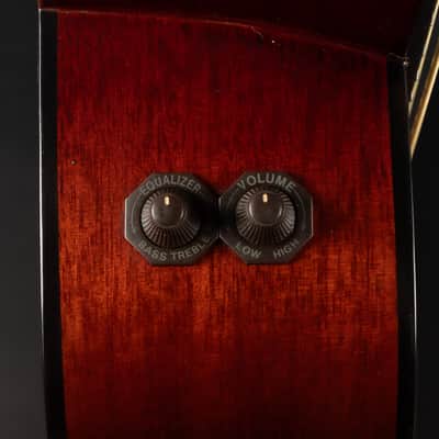 1994 K. Yairi YB-1B - Dark Brown Sunburst | Vintage 4-String Japan Acoustic Bass Pickup | OHSC image 20
