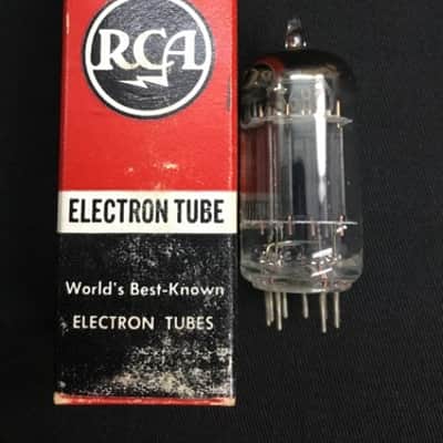 NIce RCA 5687 Black Plates D Getter AMPLIFIER Audio VACUUM TUBE Tested 5.1722-D image 1